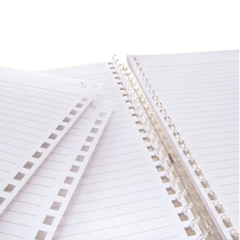 Lihit Lab. Refillable Notebook (Journal), Lined Paper Refill, 30 Sheets, 8.2 x 5.8 Inches (N1650) - Image 3